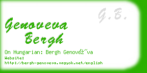 genoveva bergh business card